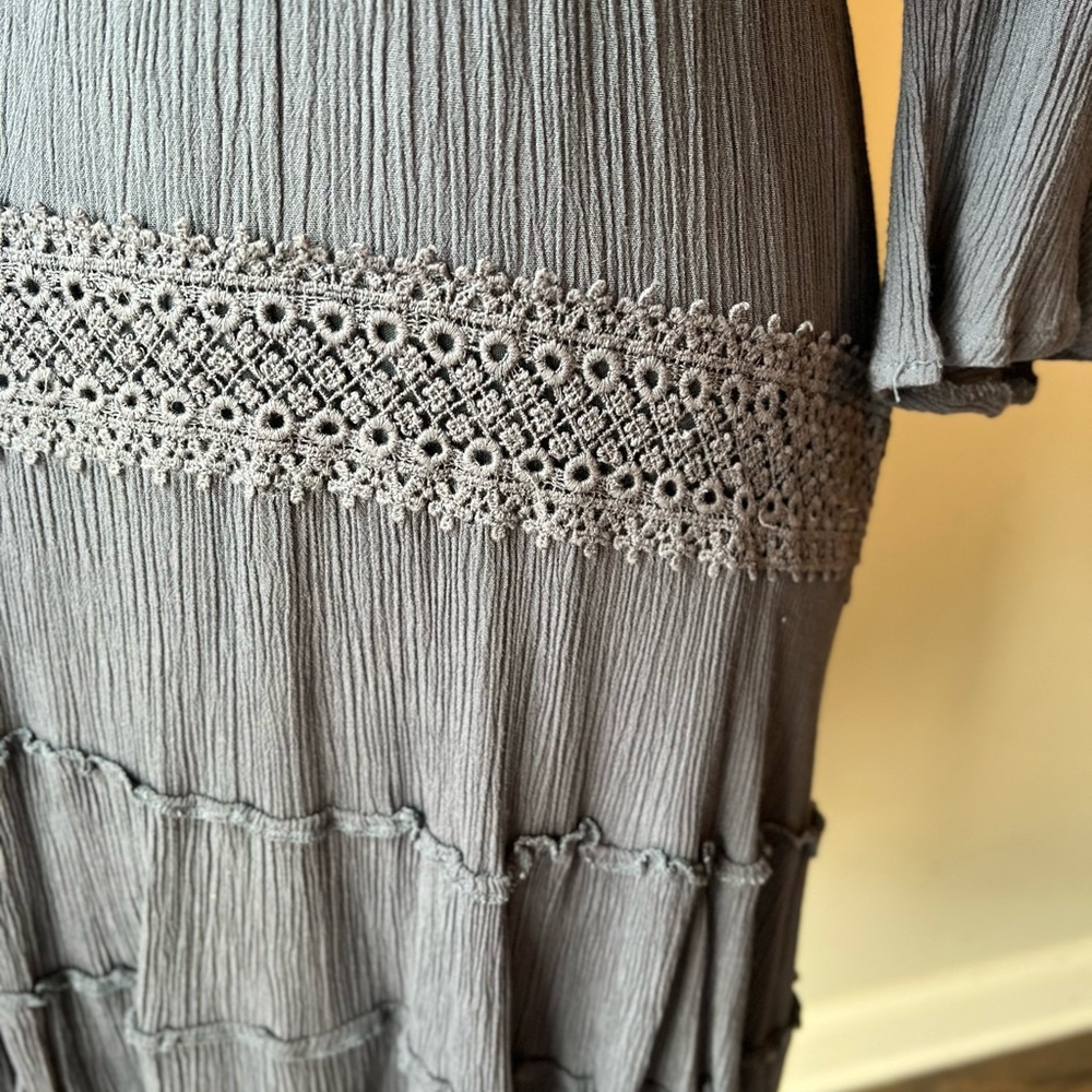 Solitaire Charcoal Long Sleeve Dress - Picture 6 of 12